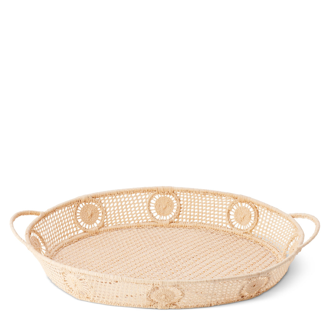 Raffia Round Tray