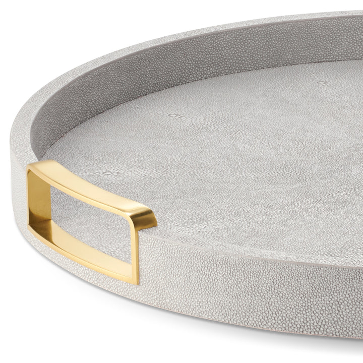 Carina Shagreen Small Round Tray - image 9