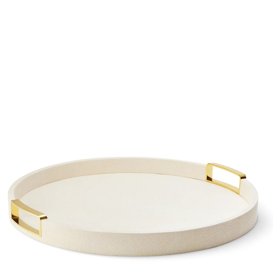 Carina Shagreen Small Round Tray