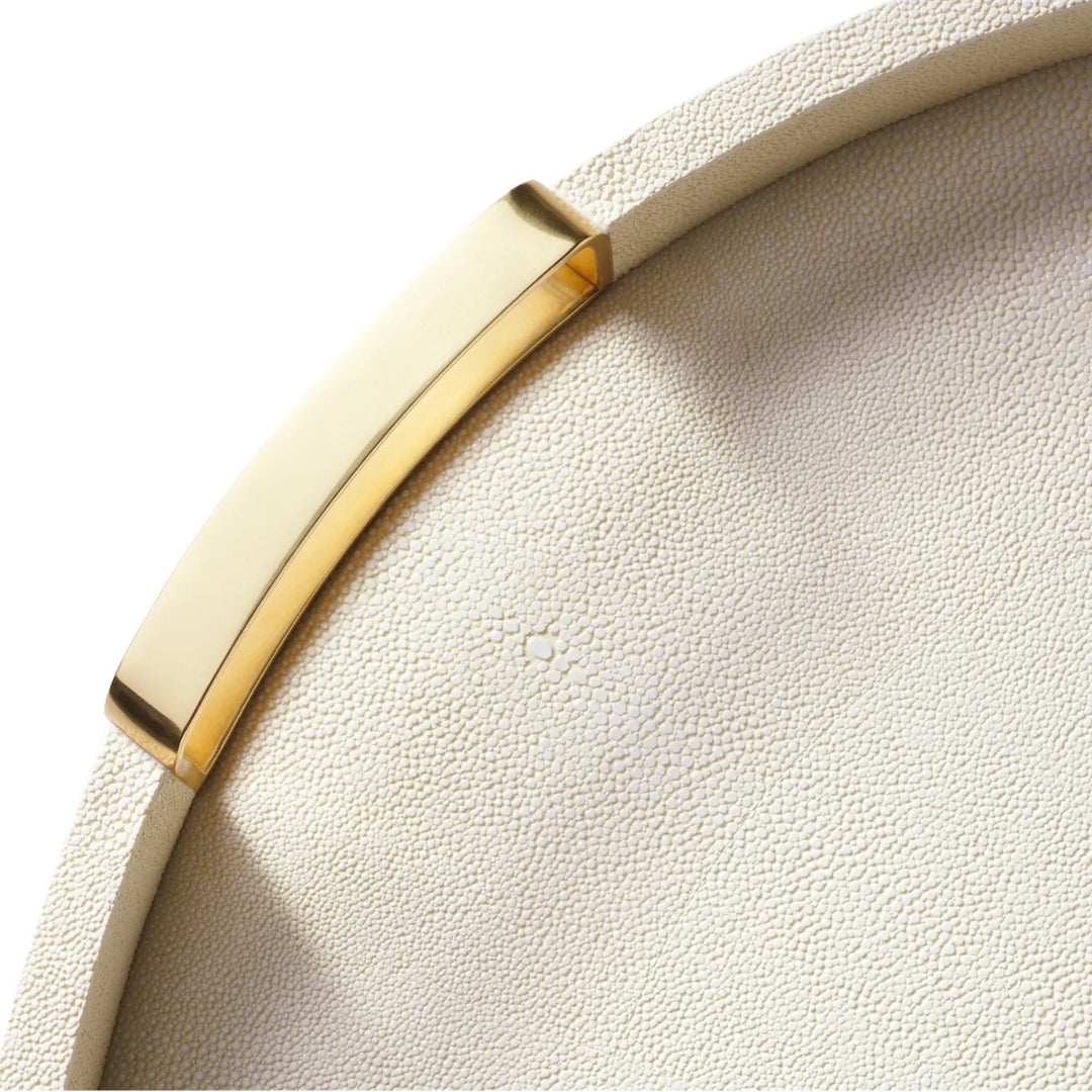 Carina Shagreen Small Round Tray - image 4