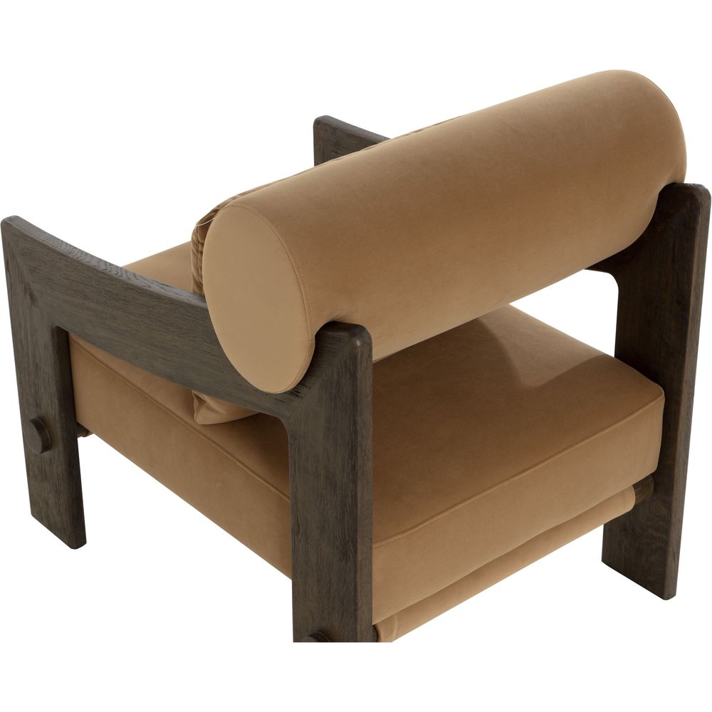 Reizo Lounge Chair - Distressed Brown - Kona Camel