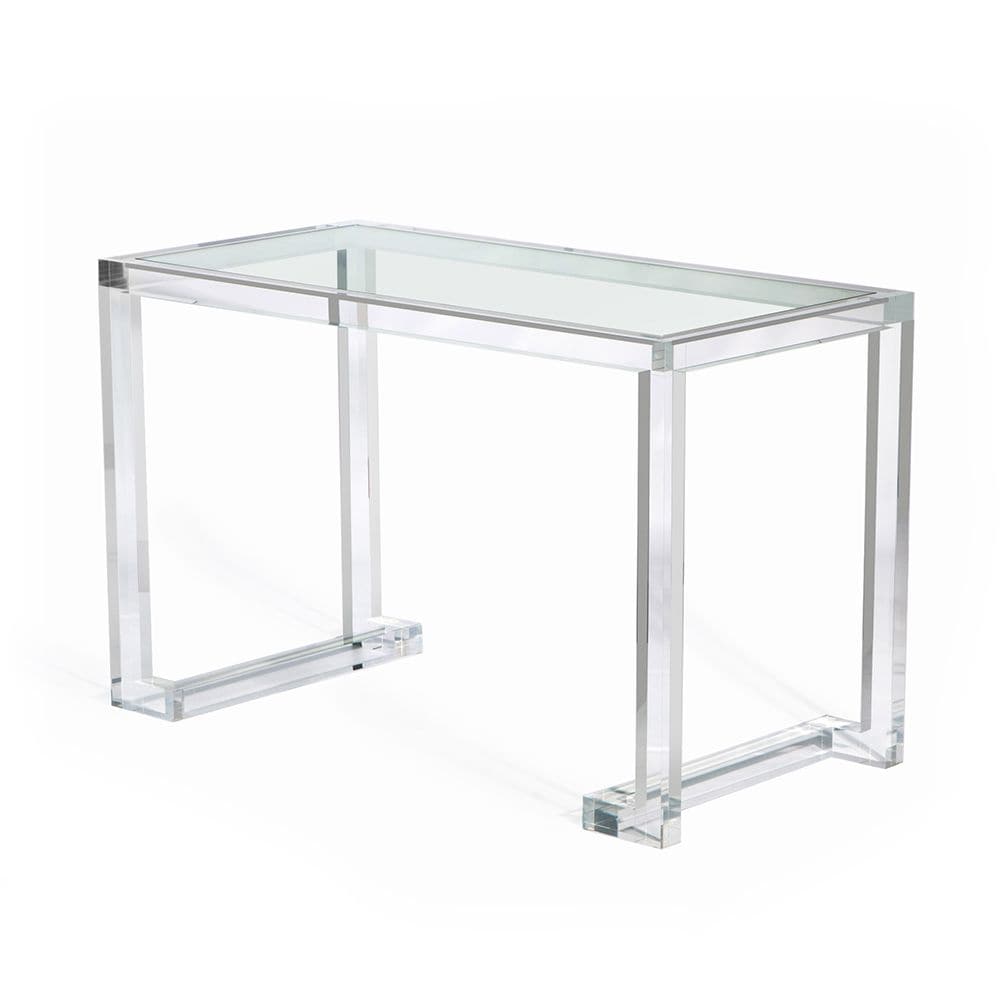 Desks Theodore Acrylic Desk - Silver