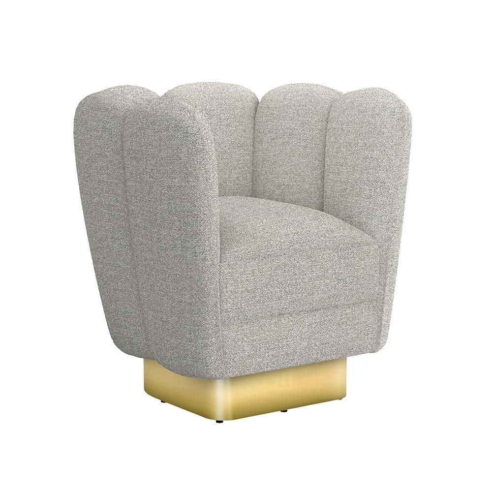 Gallery Swivel Chair-Interlude-INTER-198010-16-Lounge ChairsRock-Brass-19-France and Son