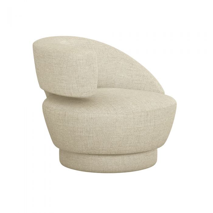 Arabella Swivel Chair-Interlude-INTER-198015-17-Lounge ChairsBluff-Left-36-France and Son