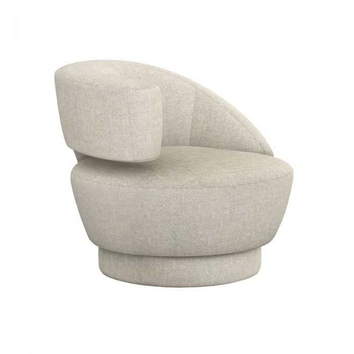 Arabella Swivel Chair-Interlude-INTER-198015-18-Lounge ChairsWheat-Left-37-France and Son