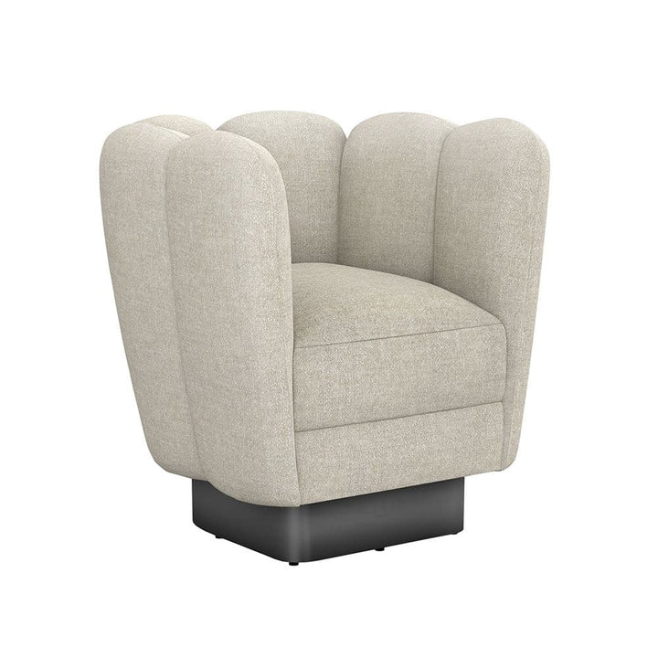 Gallery Swivel Chair-Interlude-INTER-198017-18-Lounge ChairsWheat-Gunmetal-24-France and Son