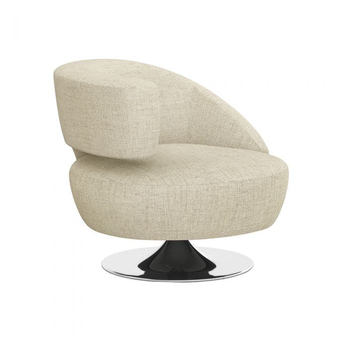 Isabella Swivel Chair-Interlude-INTER-198021-17-Lounge ChairsBluff-Left-18-France and Son
