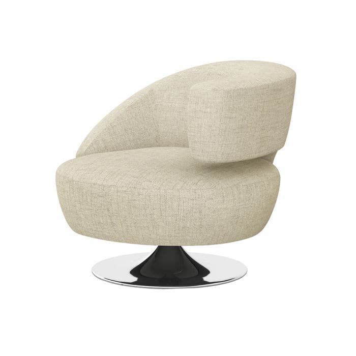 Isabella Swivel Chair-Interlude-INTER-198022-17-Lounge ChairsBluff-Right-21-France and Son