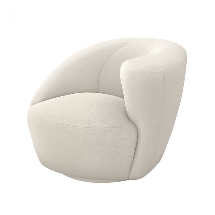 Carlisle Swivel Chair-Interlude-INTER-198059-1-Lounge ChairsPearl-Right-31-France and Son