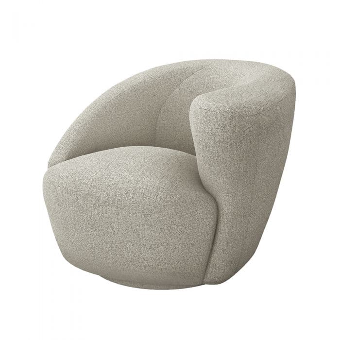 Carlisle Swivel Chair-Interlude-INTER-198059-14-Lounge ChairsStorm-Right-34-France and Son