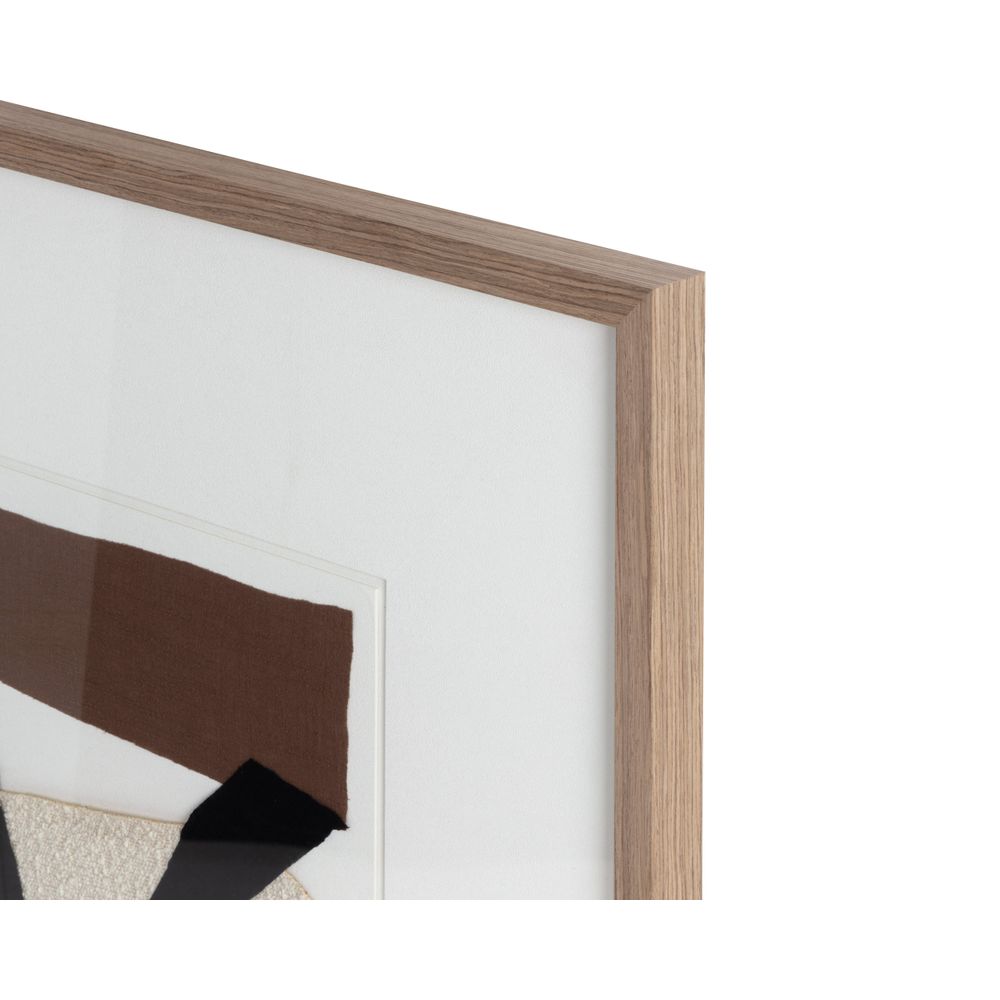 Wall Art Family Dynamics Ⅱ - 40" X 40" - Dark Brown Frame
