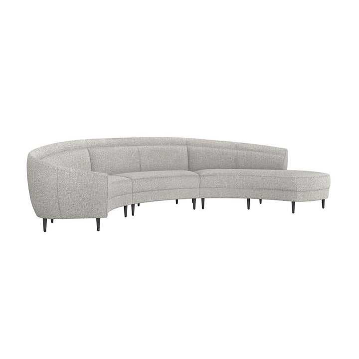 Capri Chaise 3 Piece Sectional-Interlude-INTER-199012-16-SectionalsRight-Rock-37-France and Son