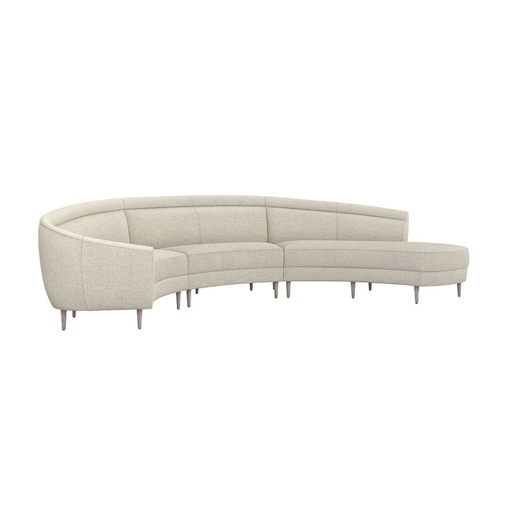 Capri Chaise 3 Piece Sectional-Interlude-INTER-199012-18-SectionalsRight-Wheat-39-France and Son