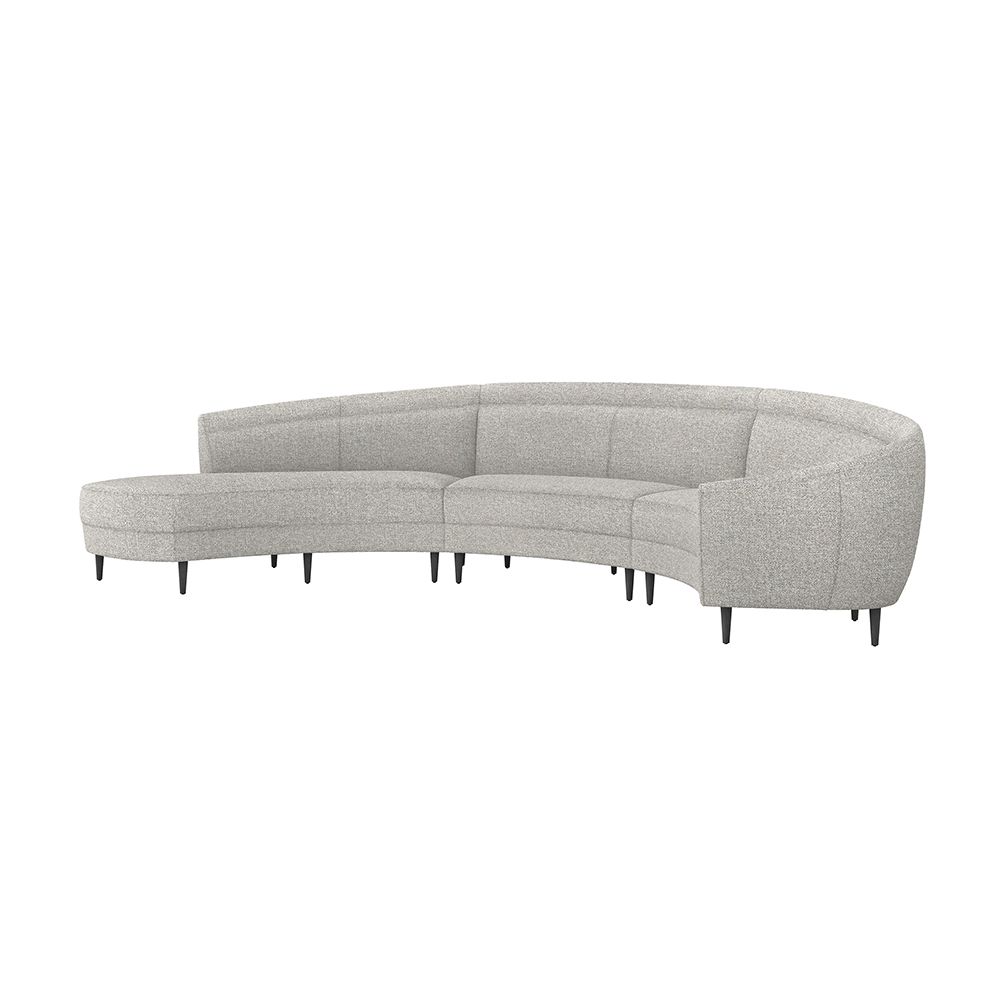 Capri Chaise 3 Piece Sectional-Interlude-INTER-199013-16-SectionalsLeft-Rock-41-France and Son
