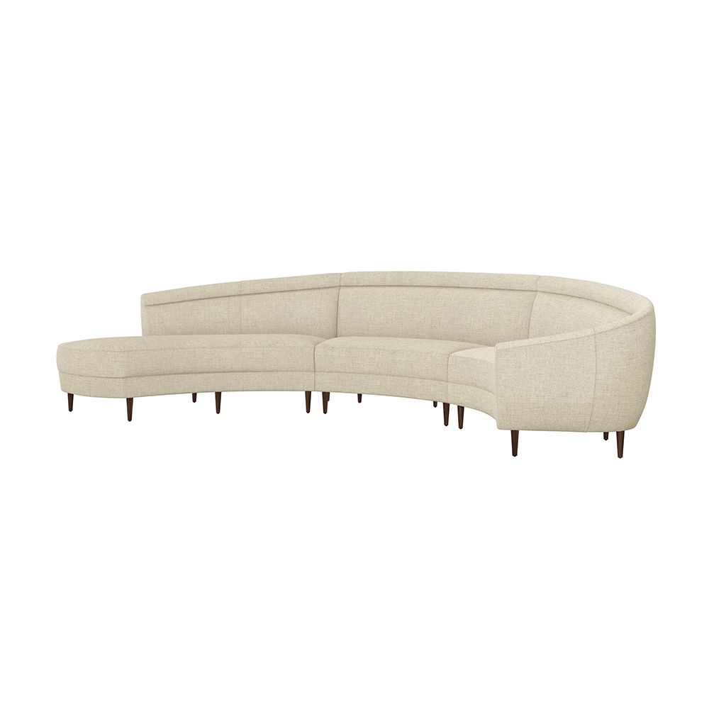 Capri Chaise 3 Piece Sectional-Interlude-INTER-199013-17-SectionalsLeft-Bluff-42-France and Son