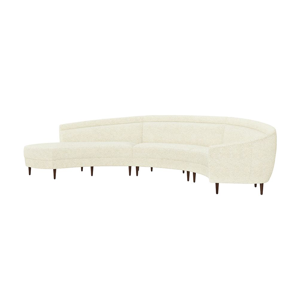 Capri Chaise 3 Piece Sectional-Interlude-INTER-199013-19-SectionalsLeft-Down-44-France and Son