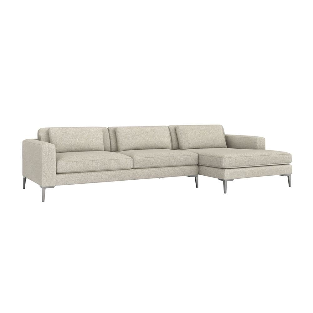 Izzy Chaise 2 Piece Sectional-Interlude-INTER-199014-18-SectionalsRight-Wheat-19-France and Son
