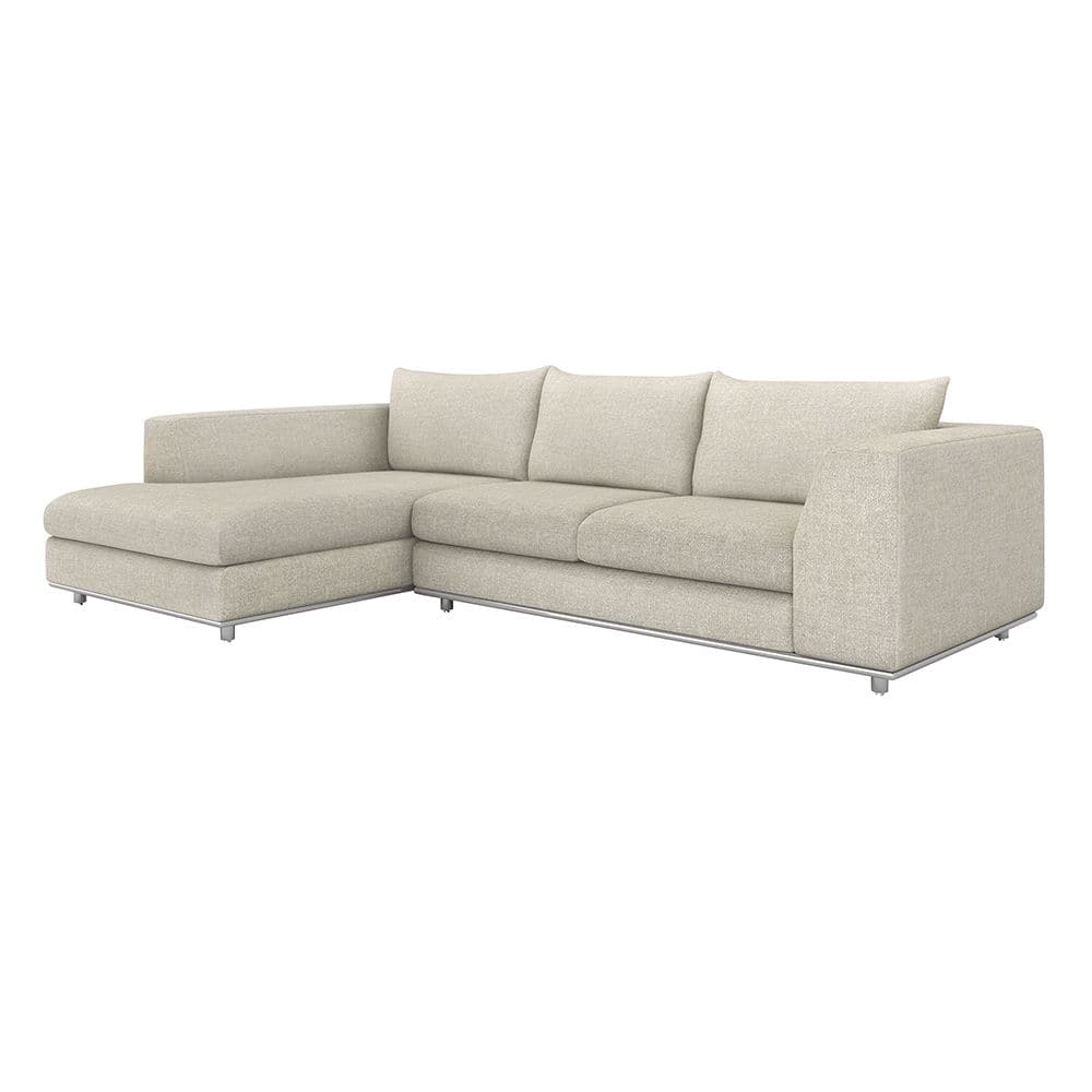 Comodo Chaise 2 Piece Sectional-Interlude-INTER-199018-18-SectionalsWheat-Left-35-France and Son