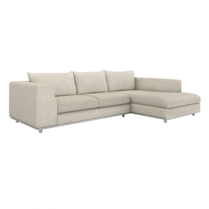 Comodo Chaise 2 Piece Sectional-Interlude-INTER-199019-18-SectionalsWheat-Right-32-France and Son