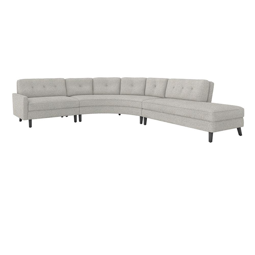 Aventura Chaise Sectional-Interlude-INTER-199021-16-SectionalsRight-Rock-20-France and Son