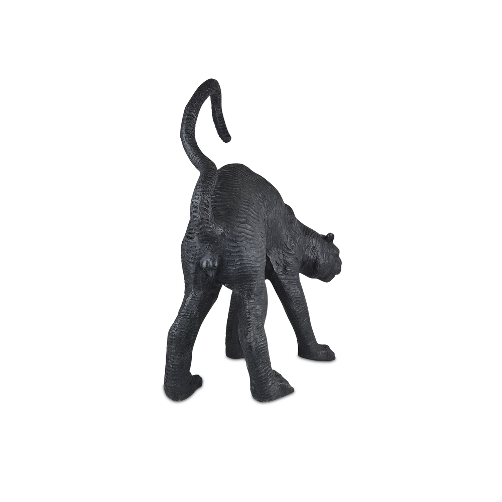 Decorative Objects Standing Black Panther Bronze