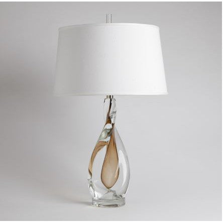 Amber Twist Lamp w/Silk Shade-Global Views-GVSA-7.60060-Table Lamps-1-France and Son