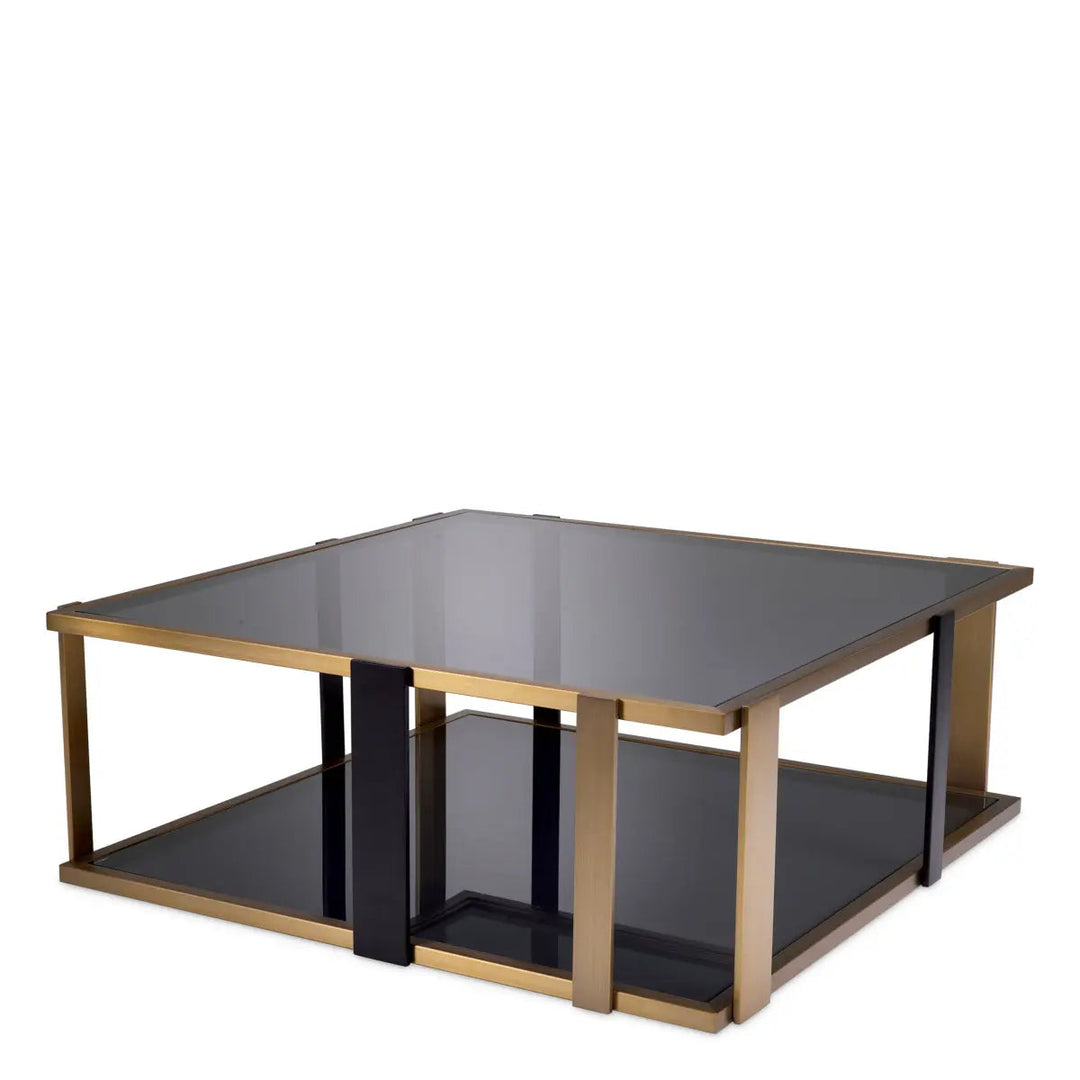 Coffee Table Clio Brushed Brass Finish - image 1
