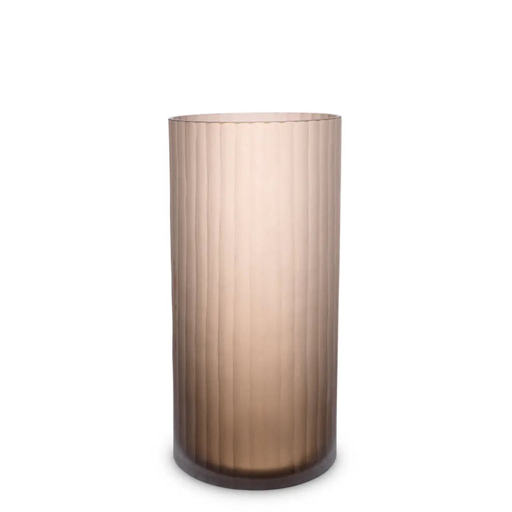 Vase Haight S Frosted Brown Glass - image 1