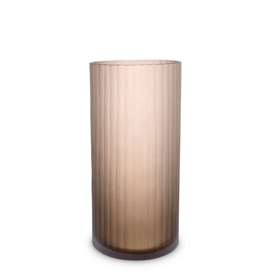 Vase Haight S Frosted Brown Glass - image 1