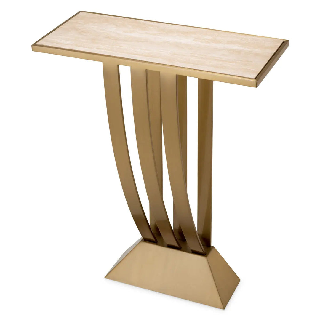 Console Table Beau Deco Brushed Brass Finish - image 2
