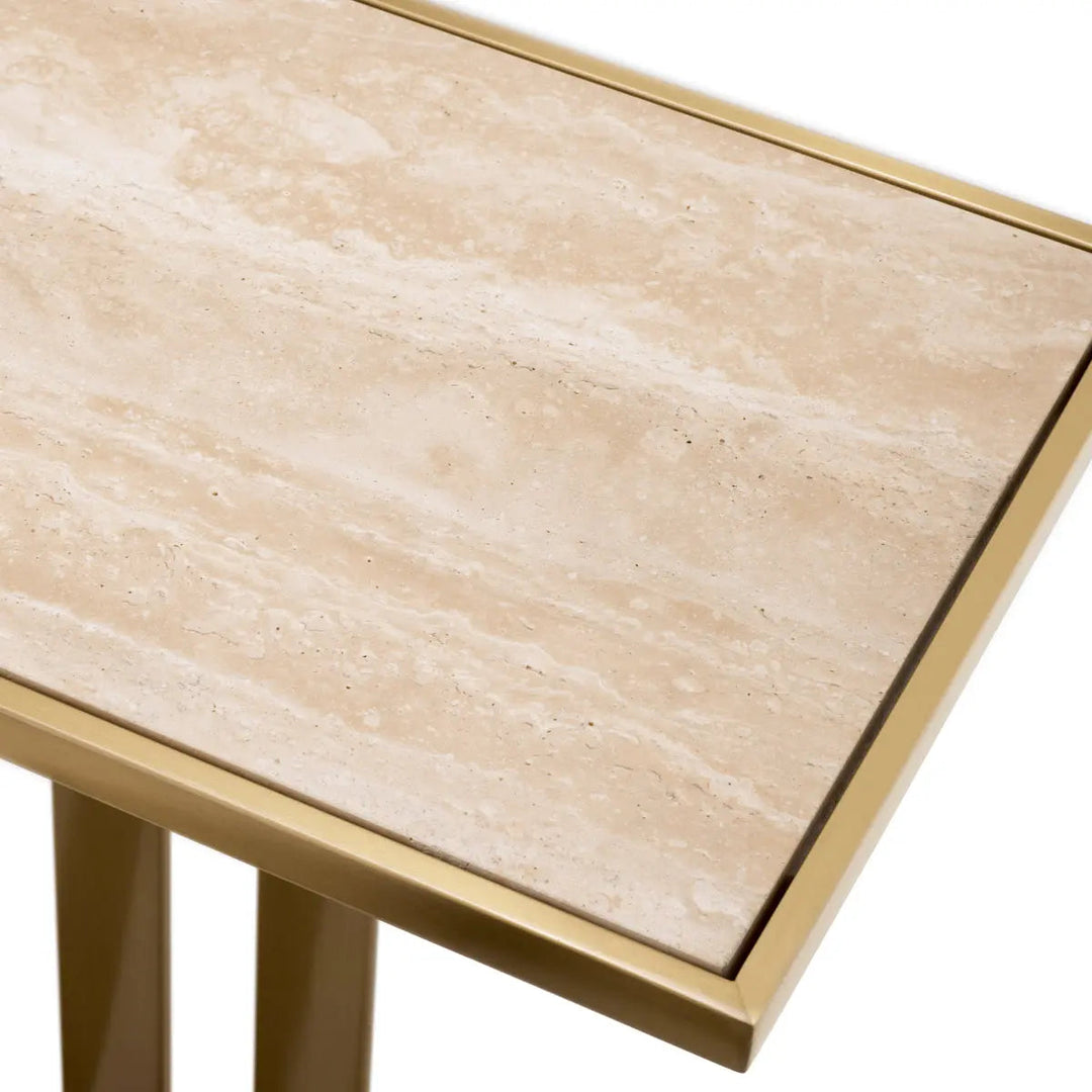 Console Table Beau Deco Brushed Brass Finish - image 3