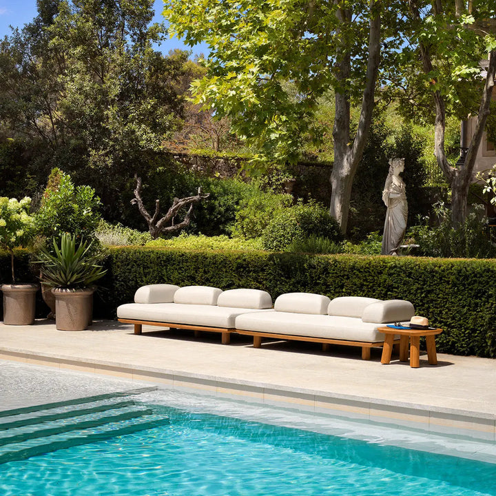 Outdoor Sofa Nomade Natural Teak Lucio Sand - image 2