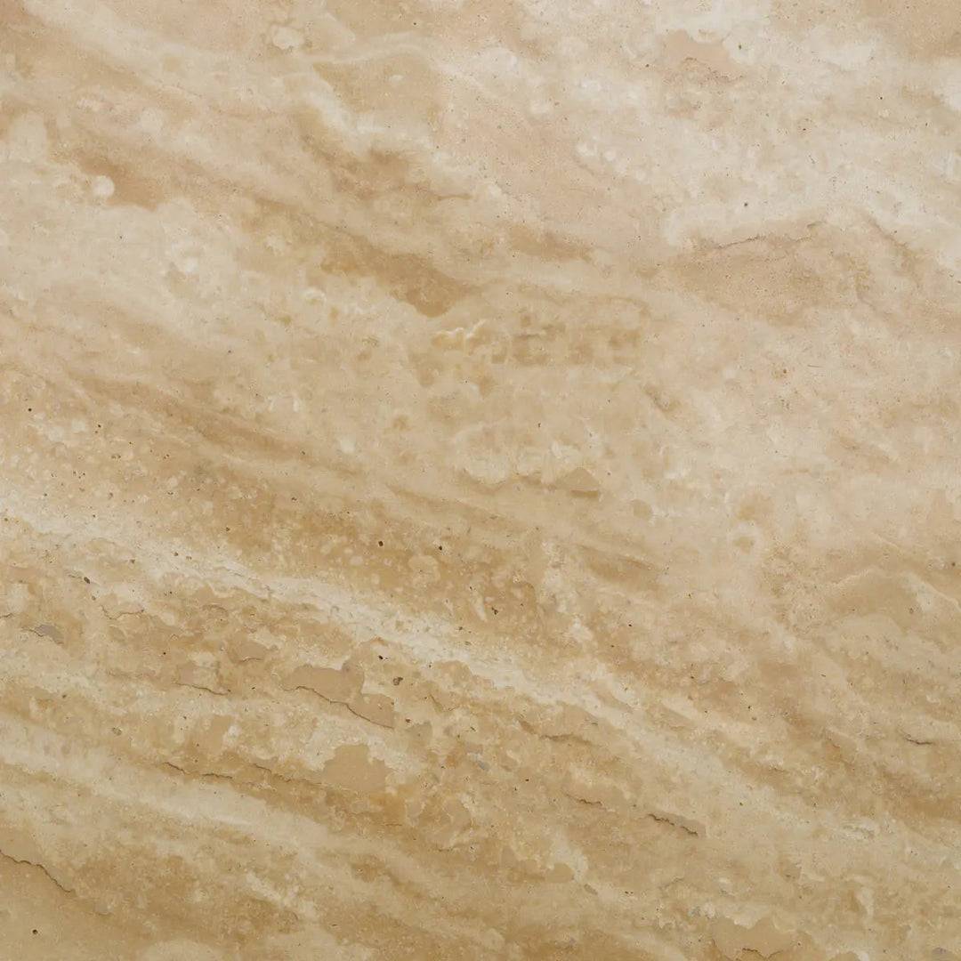 Dining Table Nathan Brushed Brass Finish Travertine - image 6