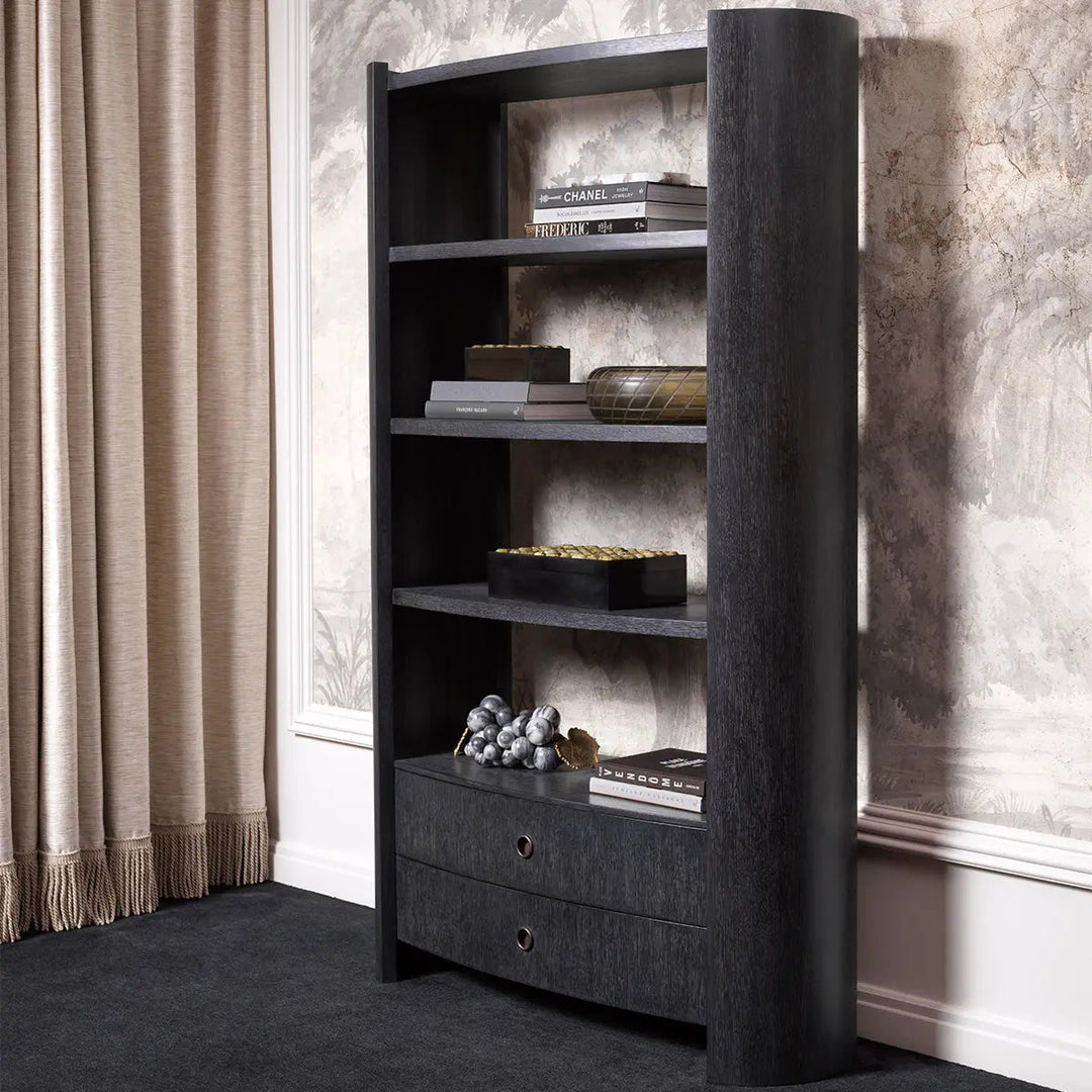 Cabinet Splendora Charcoal Grey Oak Veneer Bronze Finish - image 2