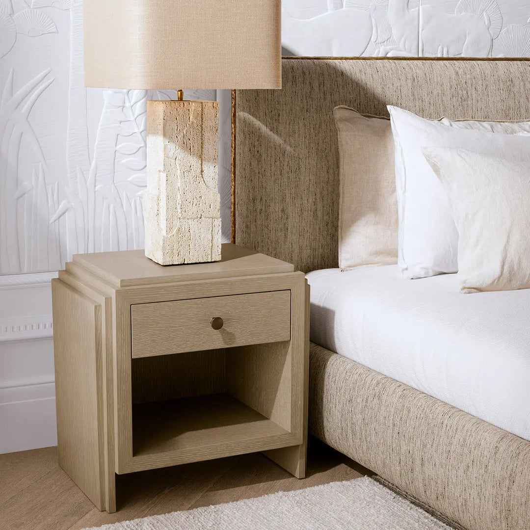 Nightstand Artdeco Washed Oak Veneer - image 2