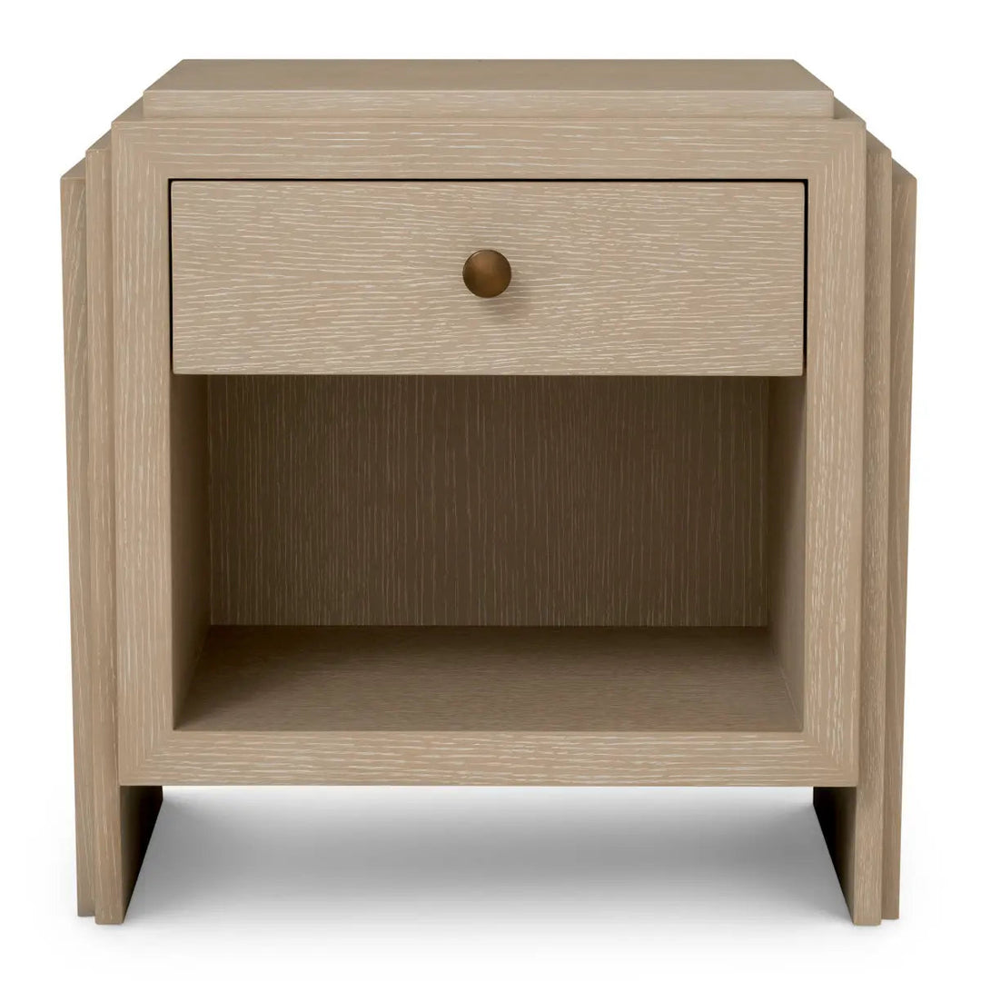 Nightstand Artdeco Washed Oak Veneer - image 3