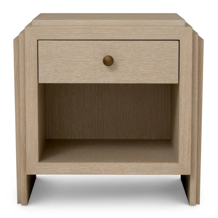 Nightstand Artdeco Washed Oak Veneer - image 3