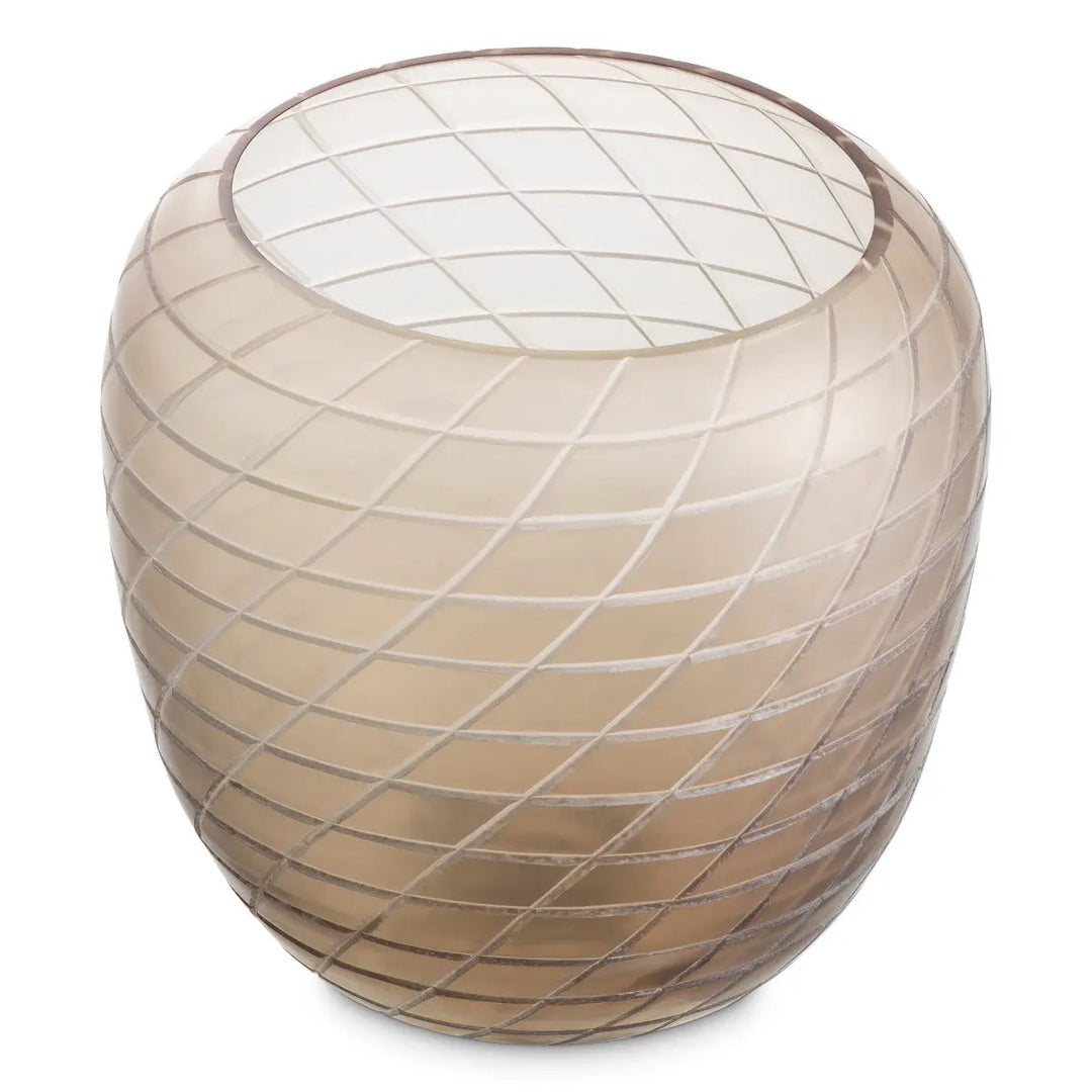 Vase Tarano S Matte Sand Color Glass - image 3
