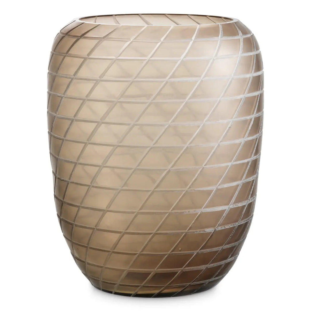 Vase Tarano L Matte Sand Color Glass - image 1