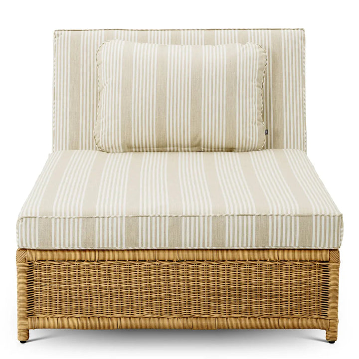 Outdoor Modular Daybed Hampton Single Faux Rattan Saville Beige - image 3