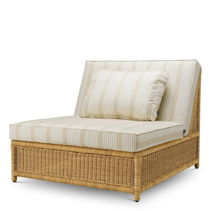 Outdoor Modular Chair Hampton Faux Rattan Saville Beige - image 1