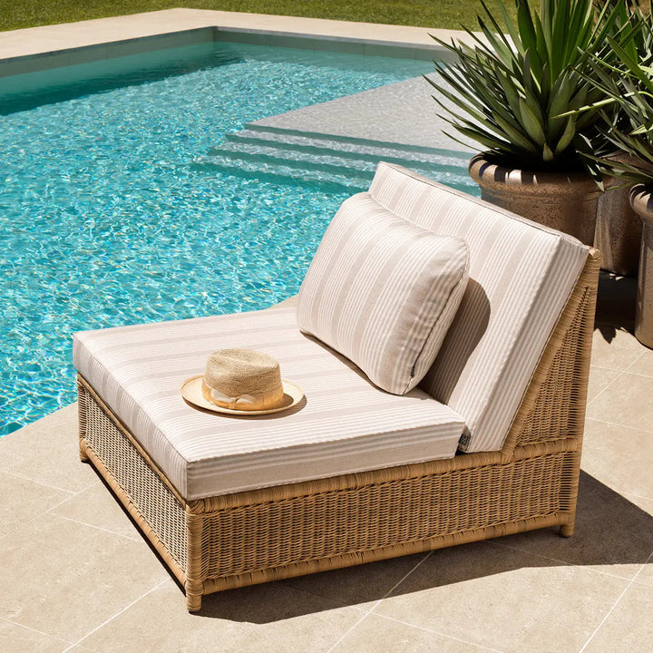 Outdoor Modular Chair Hampton Faux Rattan Saville Beige - image 2