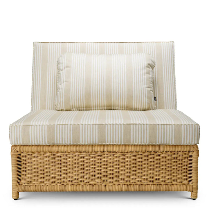 Outdoor Modular Chair Hampton Faux Rattan Saville Beige - image 3