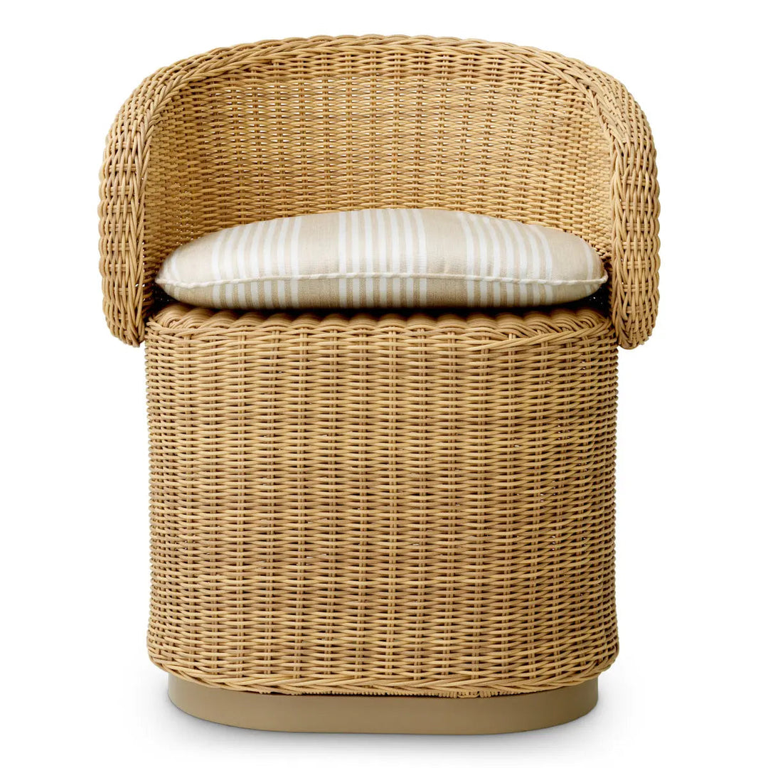 Outdoor Dining Chair San Remo Faux Rattan Saville Beige - image 3