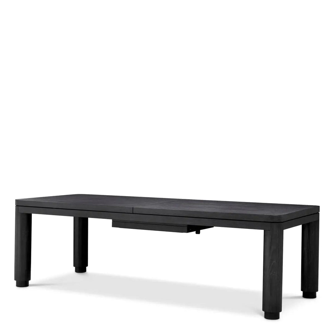 Extendable Dining Table Atelier S Charcoal Grey Oak Veneer - image 1