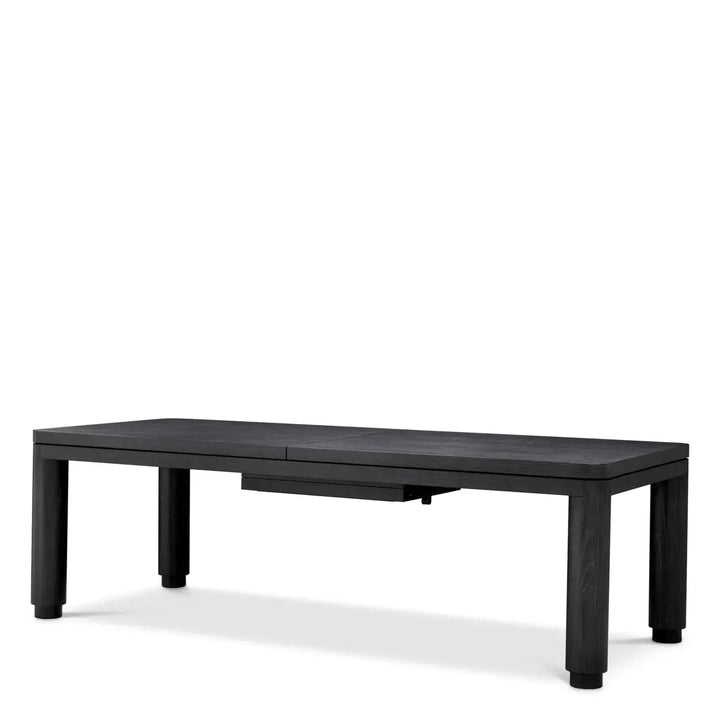 Extendable Dining Table Atelier S Charcoal Grey Oak Veneer - image 1
