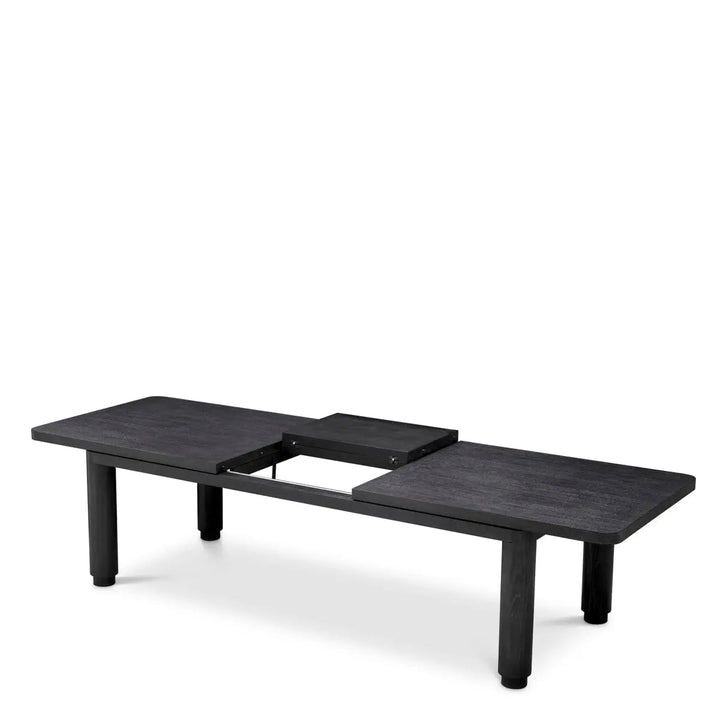 Extendable Dining Table Atelier S Charcoal Grey Oak Veneer - image 3