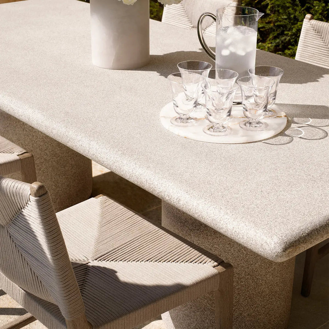 Outdoor Dining Table Cloverdale Grey Stone Texture - image 2