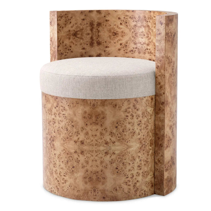 Chair Arcadia Light Brown Mappa Burl Veneer Loki Natural - image 1