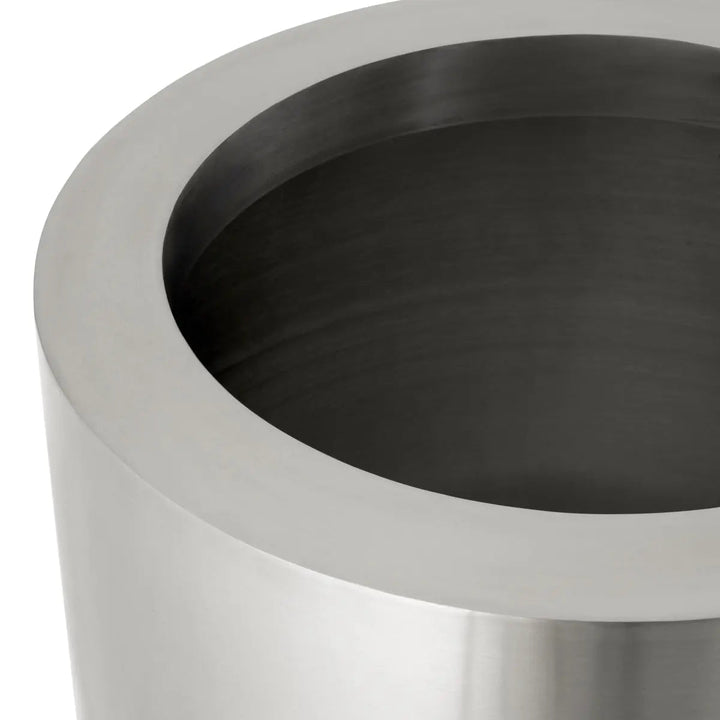 Planter Jasper Round S Brushed Steel - image 3